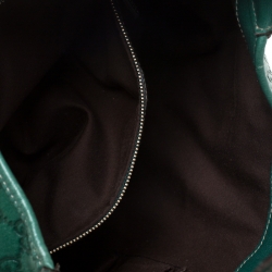 Pre Owned Gucci Green Leather Jackie O Hobo