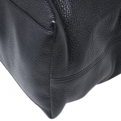 Pre Owned Gucci Black Pebbled Leather Medium Soho Tote