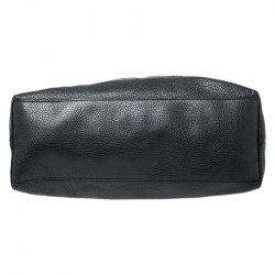 Pre Owned Gucci Black Pebbled Leather Medium Soho Tote
