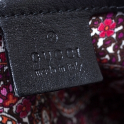 مملوكة مسبقًا حقيبة غوتشي أندي شراشيب باميو جلد سوداء