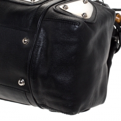 مملوكة مسبقًا حقيبة غوتشي أندي شراشيب باميو جلد سوداء