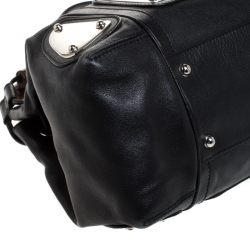 مملوكة مسبقًا حقيبة غوتشي أندي شراشيب باميو جلد سوداء