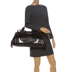 مملوكة مسبقًا حقيبة غوتشي أندي شراشيب باميو جلد سوداء