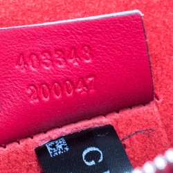 Pre Owned حقيبة كتف غوتشي Dionysus  متوسطة سويدي وكانفاس سوبريم GG حمراء / بيج