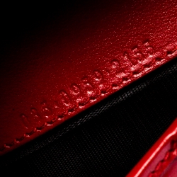Gucci Beige/red GG Canvas Jackie Compact Wallet