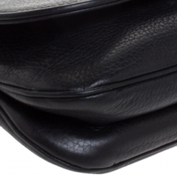 Pre Owned Gucci Black Leather 1973 Bucharest Exclusive Chain Shoulder Bag