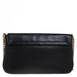 Pre Owned Gucci Black Leather 1973 Bucharest Exclusive Chain Shoulder Bag