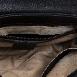 Pre Owned Gucci Black Leather 1973 Bucharest Exclusive Chain Shoulder Bag