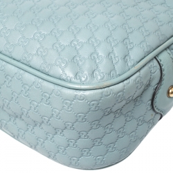 Pre Owned Gucci Mint Green Microguccissima Leather Sunshine Disco Crossbody Bag