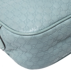 Pre Owned Gucci Mint Green Microguccissima Leather Sunshine Disco Crossbody Bag