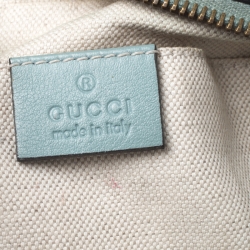 Pre Owned Gucci Mint Green Microguccissima Leather Sunshine Disco Crossbody Bag