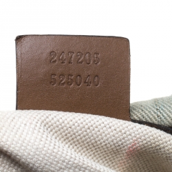 Pre Owned Gucci Blue GG Denim Medium Boston Bag