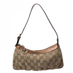 GUCCI GG Canvas Beige/Pink Accessories Pochette Bag-US