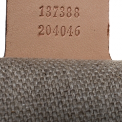 Pre Owned Gucci Beige Floral Canvas and Leather Hasler Horsebit Hobo