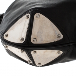 Pre Owned Gucci Black Leather Large Babouska Hobo