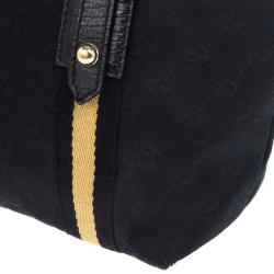 Pre Owned Gucci Black Monogram Jolicoeur Mini Tote
