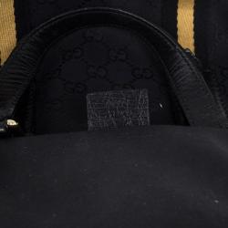 Pre Owned Gucci Black Monogram Jolicoeur Mini Tote