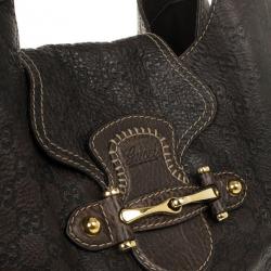 Pre Owned Gucci Brown Guccissima Leather New Pelham Large Shoulder Bag