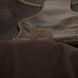 Pre Owned Gucci Brown Guccissima Leather New Pelham Large Shoulder Bag