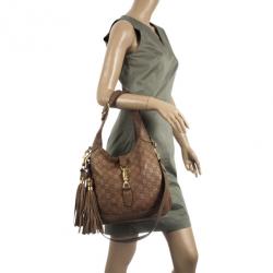 مملوكة مسبقًا Gucci Tan Guccissima Leather New Jackie Medium Shoulder Bag