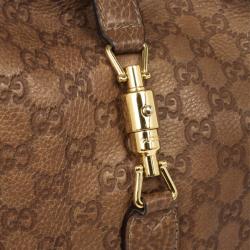 مملوكة مسبقًا Gucci Tan Guccissima Leather New Jackie Medium Shoulder Bag