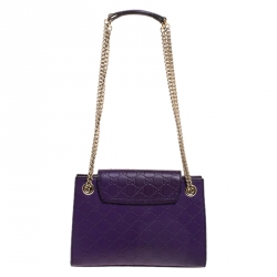 مملوكة مسبقًا Gucci Purple Guccissima Leather Small Emily Chain Shoulder Bag