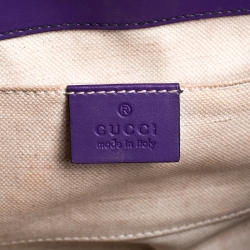 مملوكة مسبقًا Gucci Purple Guccissima Leather Small Emily Chain Shoulder Bag
