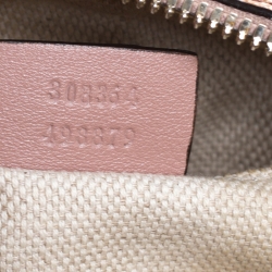 Pre Owned حقيبة كتف غوتش ديسكو سوهو صغيرة جلد لامع بيج