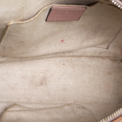 Pre Owned حقيبة كتف غوتش ديسكو سوهو صغيرة جلد لامع بيج