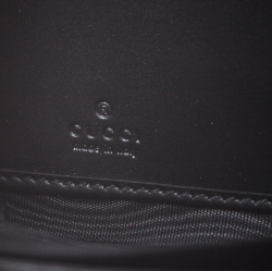 Gucci Black Guccissima Leather Icon Signature Zip Around Wallet