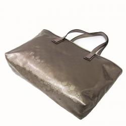 مملوكة مسبقًا Gucci Bronze GG Imprime Canvas Tote Bag