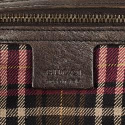 Pre Owned Gucci Babouska Crystal GG Crest Boston Bag