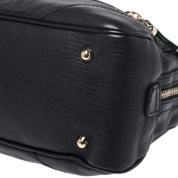 مملوكة مسبقًا حقيبة غوتشي Capri Bowler جلد سوداء