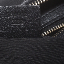 مملوكة مسبقًا حقيبة غوتشي Capri Bowler جلد سوداء