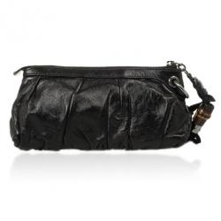 مملوكة مسبقًا Gucci Black Bamboo Tassels Clutch