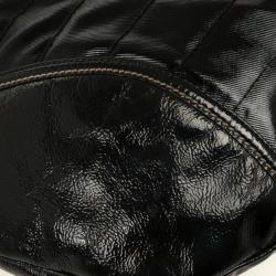 مملوكة مسبقًا Gucci Black Patent Leather Snow Glam Medium Hobo Bag