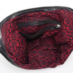 مملوكة مسبقًا Gucci Black Patent Leather Snow Glam Medium Hobo Bag