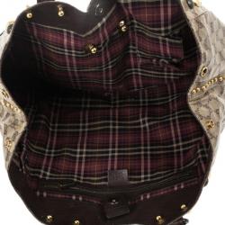 مملوكة مسبقًا Gucci Beige Ebony GG Crystal Canvas Babouska Heart Tote Bag