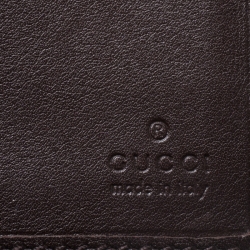 Gucci Brown Guccissima Abbey D Ring Continental Wallet