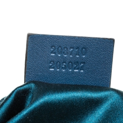 مملوكة مسبقًا Gucci Blue Suede Hysteria Clutch Bag