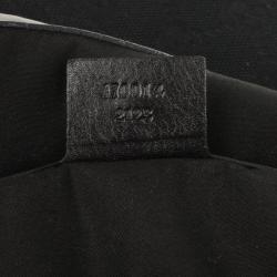 Pre Owned Gucci Black Monogram Horsebit Hobo