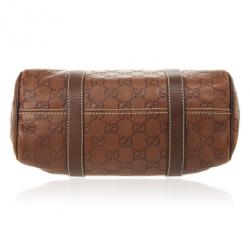 Pre Owned Gucci Guccissima Cognac Brown Leather Speedy 'Joy' Boston Satchel