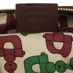 Pre Owned Gucci Guccissima Cognac Brown Leather Speedy 'Joy' Boston Satchel