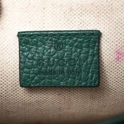 مملوكة مسبقًا حقيبة كتف غوتشي ميني ديونيسوس جلد خضراء