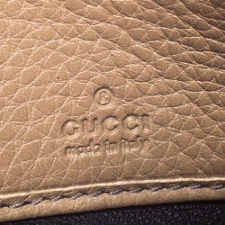 Gucci Beige Leather Soho Continental Flap Wallet