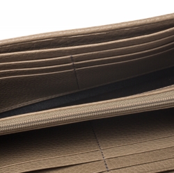 Gucci Beige Leather Soho Continental Flap Wallet