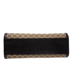 مملوكة مسبقًا Gucci Beige/Brown GG Canvas and Leather Large Emily Chain Shoulder Bag