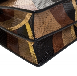 Pre Owned Gucci Tricolor Python Medium Dionysus Shoulder Bag