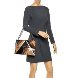 Pre Owned Gucci Tricolor Python Medium Dionysus Shoulder Bag