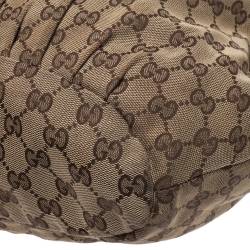 مملوكة مسبقًا Gucci Beige GG Canvas and Leather Medium Pelham Tote